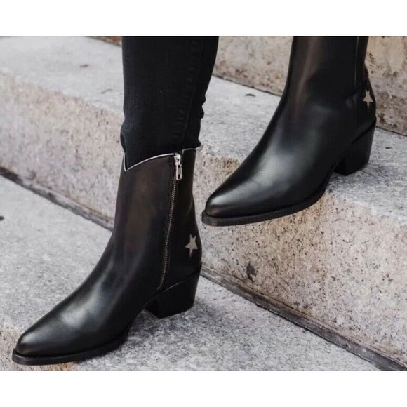 Thursday Boot Sedona Country Black Boots Womens Sz 7 / 37.5 Leather Bootie NEW - Picture 8 of 8